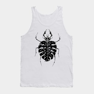 Stag beetle and Monstera Tank Top